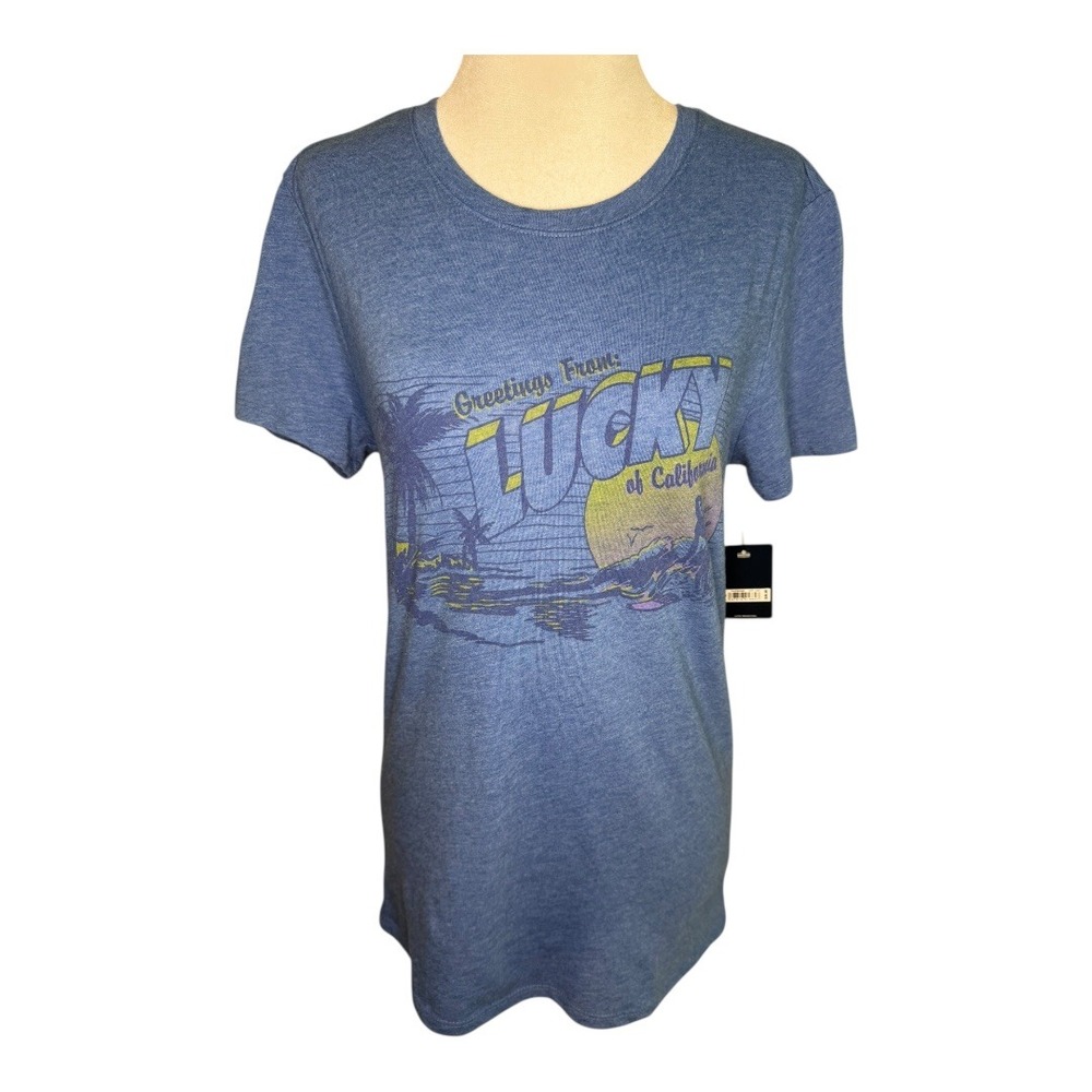 Lucky Brand‎ California Graphic Tee Crew Neck Short Sleeve T-Shirt Small NWT